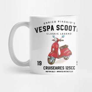 Vintage Piaggio Vespa Scooter 1953 125cc Mug